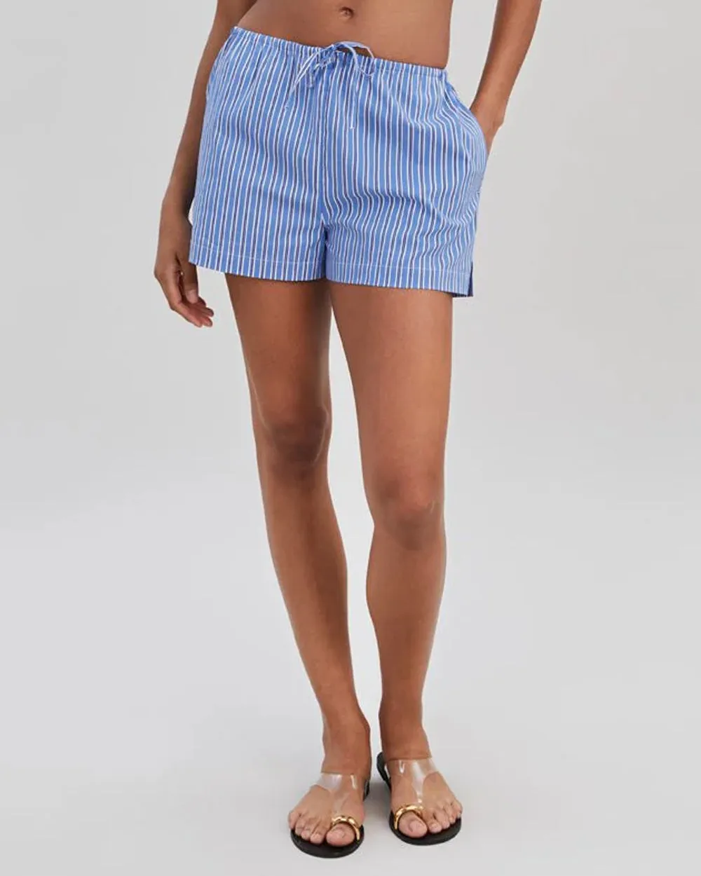 French Navy Stripe Loretto Short