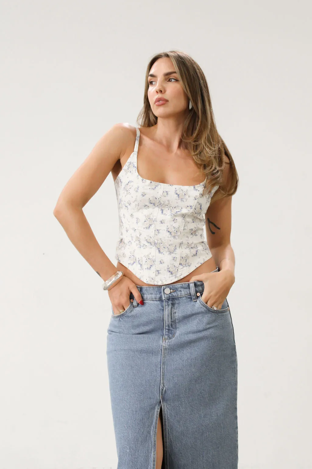 Fresh Picks Bustier Top - FINAL SALE