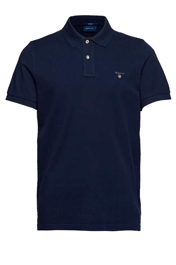 GANT Piqué S/S Polo Regular Navy