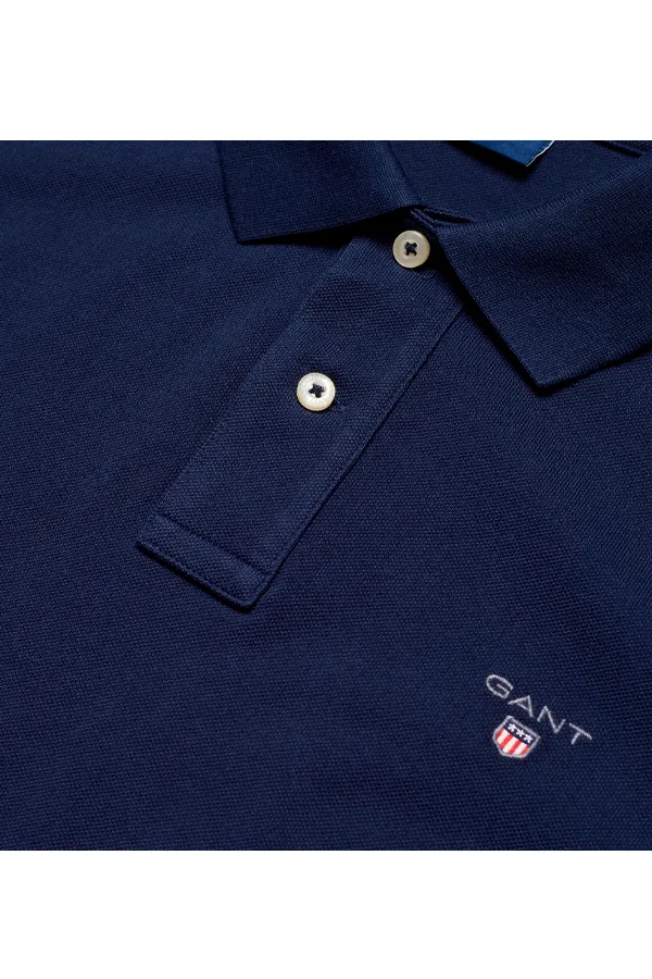 GANT Piqué S/S Polo Regular Navy