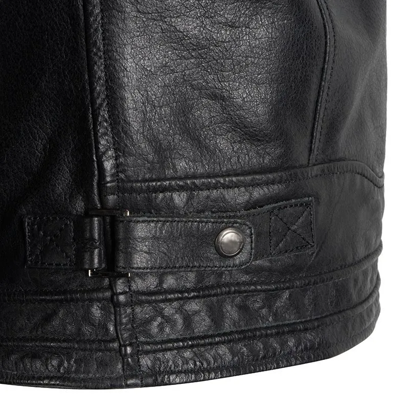 Gear Up with a Black Motorcycle Leather Jacket with Armor