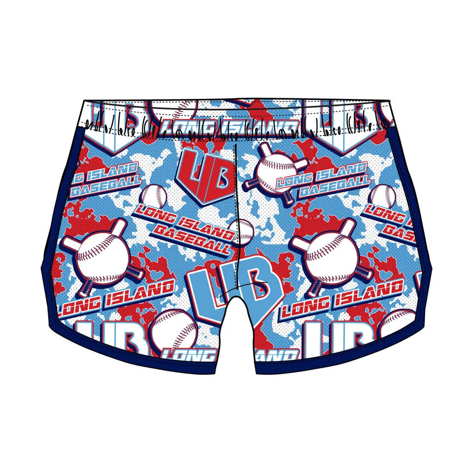 Girls & Womens Long Island Baseball Short