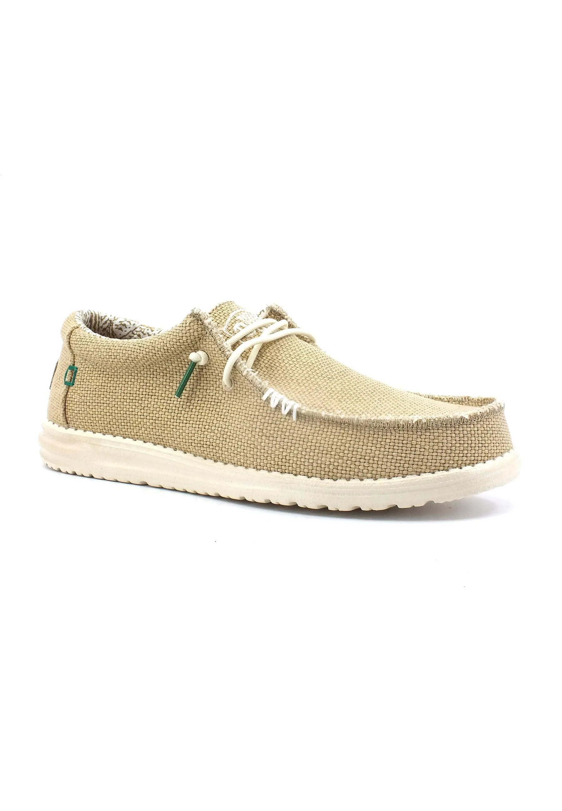 HEY DUDE Wally Braided Sneaker Vela Uomo Sand 40003-202