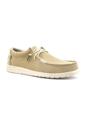 HEY DUDE Wally Braided Sneaker Vela Uomo Sand 40003-202