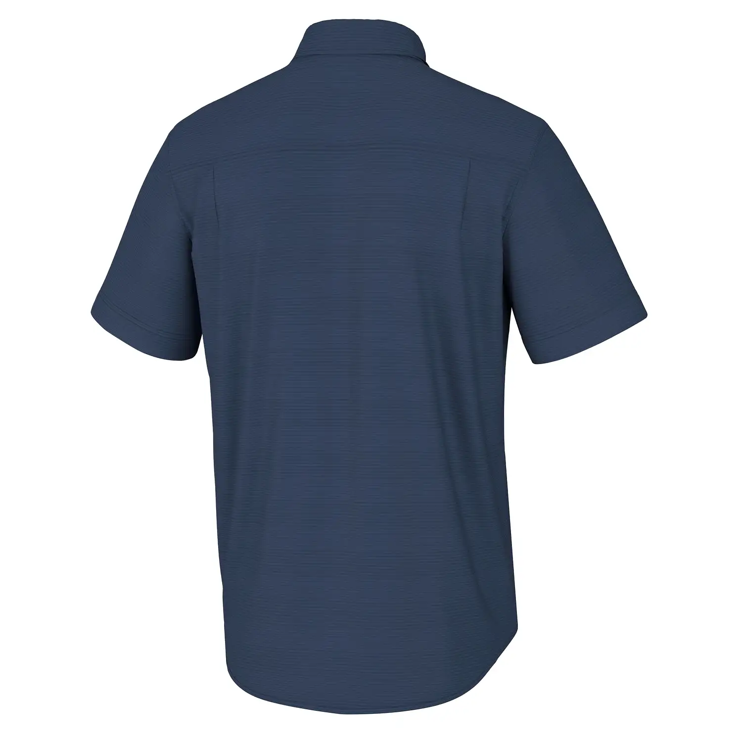 'Huk' Men's Kona Cross Dye Stretch Button Down - Sargasso Sea