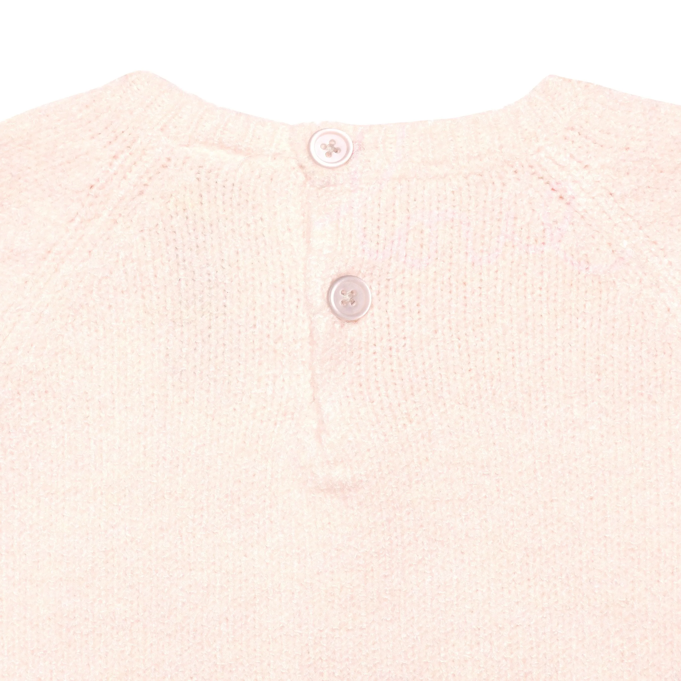 Infant & Toddler Girls Light Pink Sweater With Tulle Trim