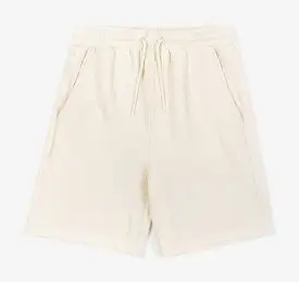 Jacquard Ornate Printed Mens Shorts (Cream)