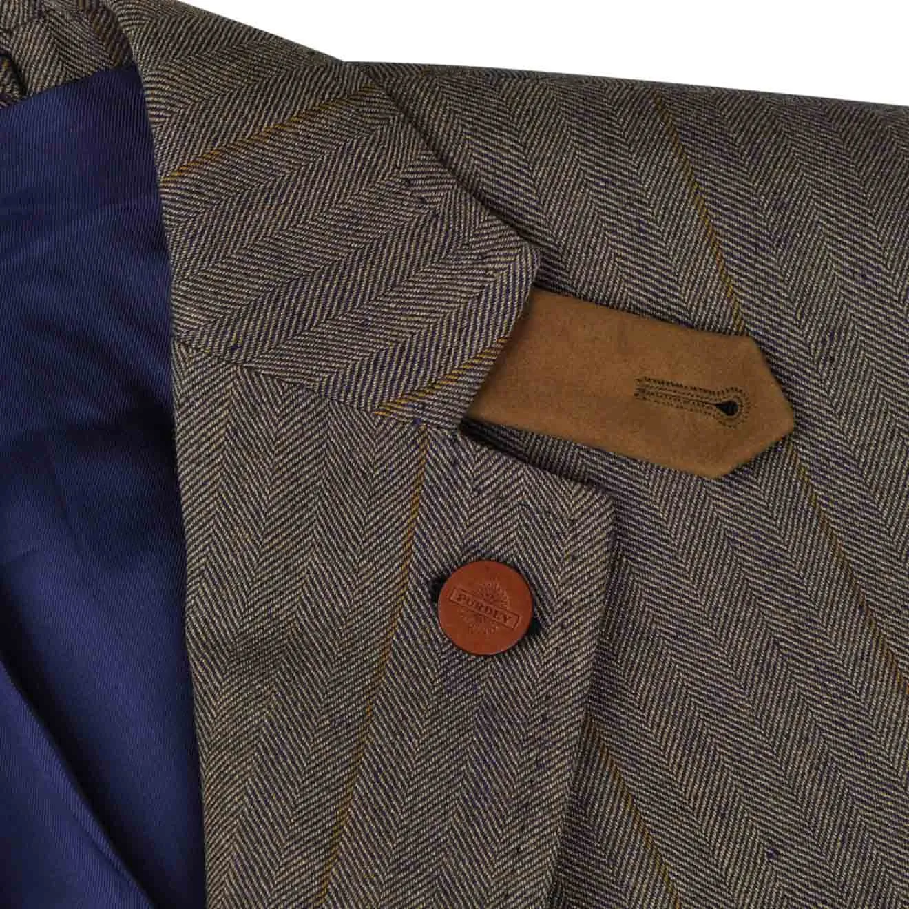 James Purdey Linen/Wool Chatsworth Jacket Navy