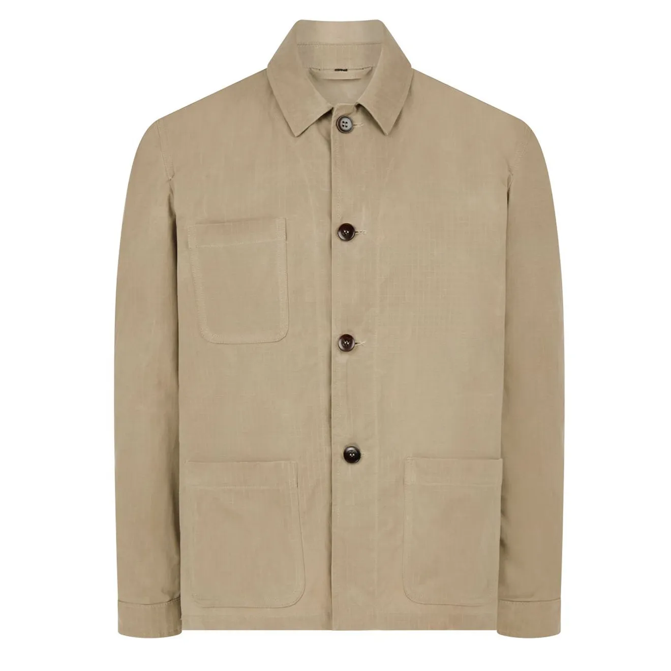 James Purdey Ripstop Chore Jacket Beige