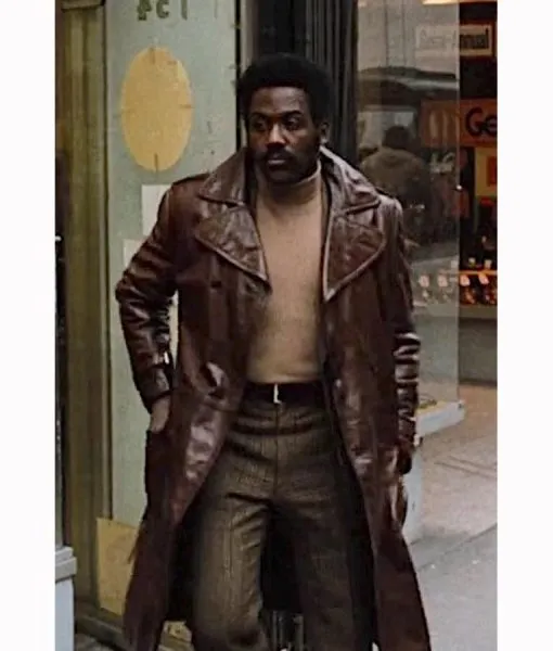 John Shaft 1971 Brown Leather Coat - Men's Coat