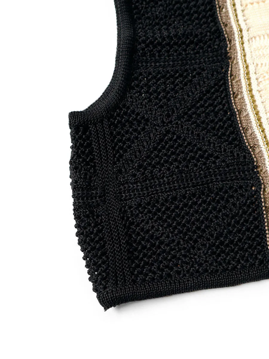 Kapital 7G Crochet Knit Bustier vest women