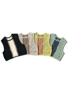 Kapital 7G Crochet Knit Bustier vest women