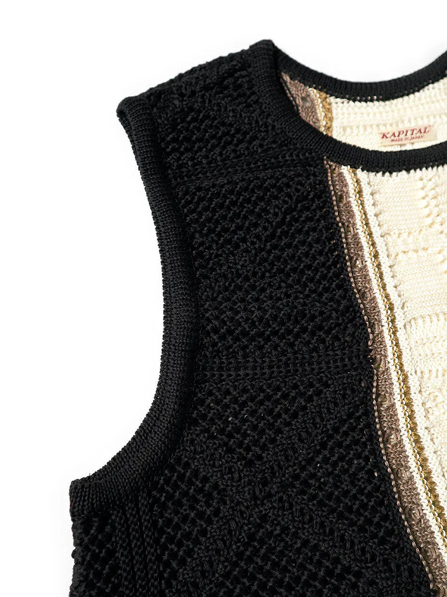 Kapital 7G Crochet Knit Bustier vest women