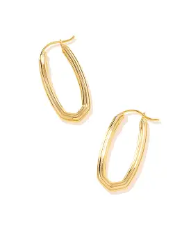 Kendra Scott Heather Hoop Earrings in Gold