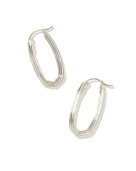 Kendra Scott Heather Hoop Earrings in Silver