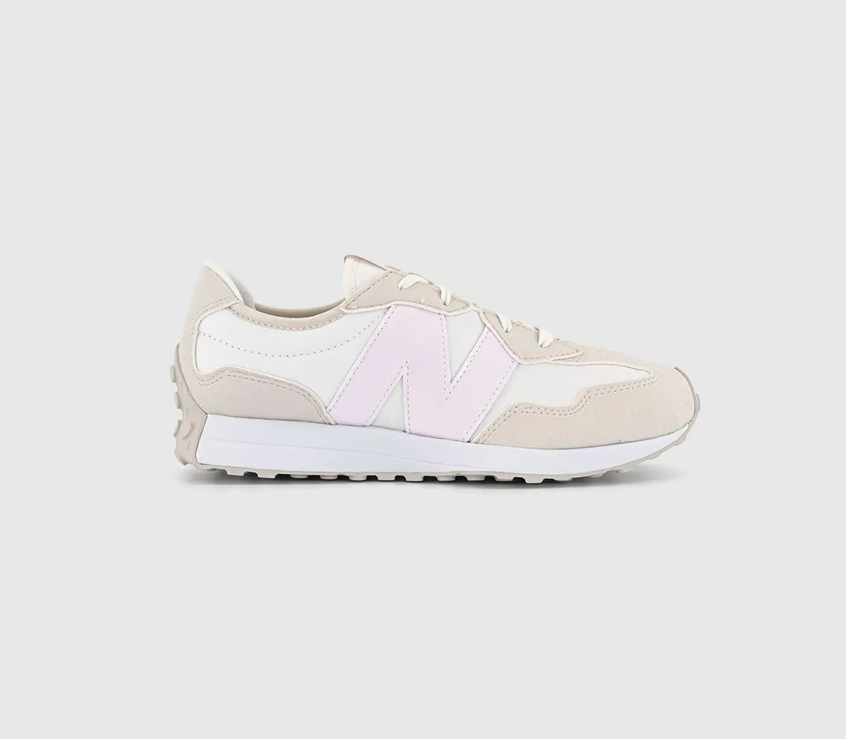 Kids New Balance 327 Gs Trainers Cream Pink