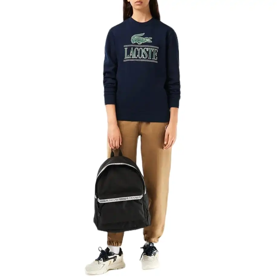 Lacoste Cotton Fleece Branded Jogger Sweatshirt (Navy Blue) SH1228-51