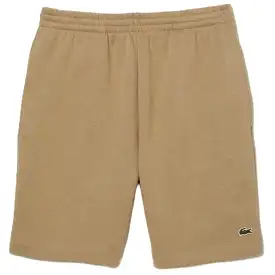 Lacoste Organic Brushed Cotton Fleece Shorts (Beige) GH9627-51