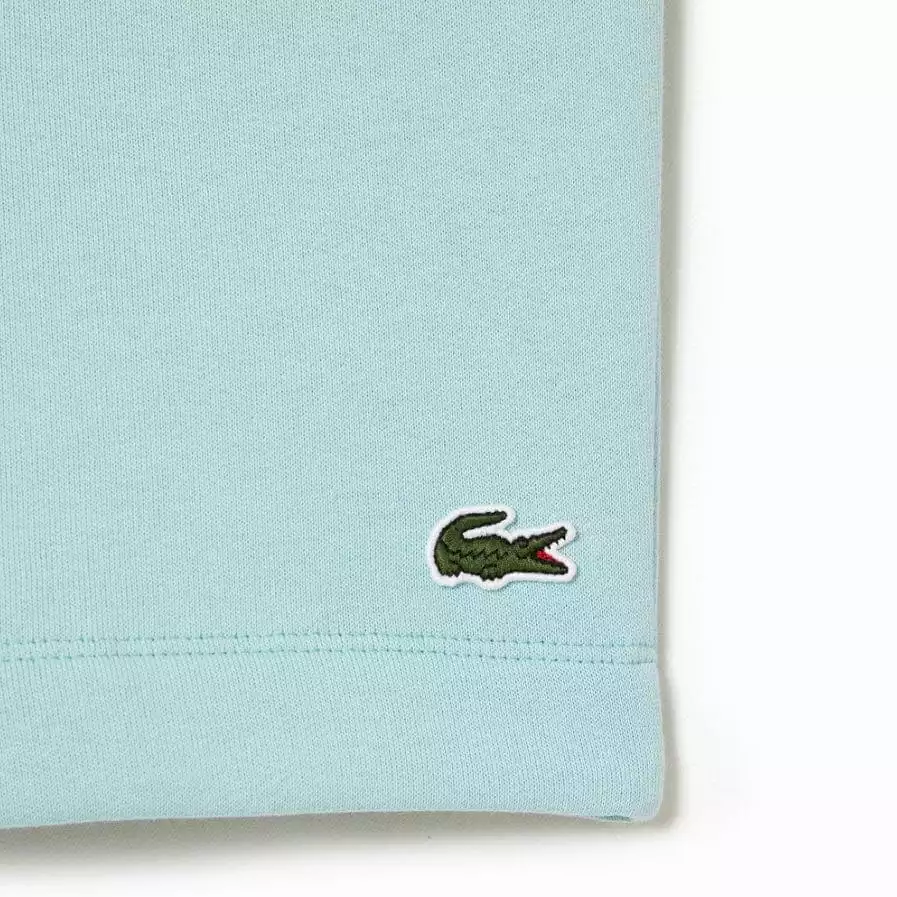 Lacoste Organic Brushed Cotton Fleece Shorts (Mint Green) GH9627-51