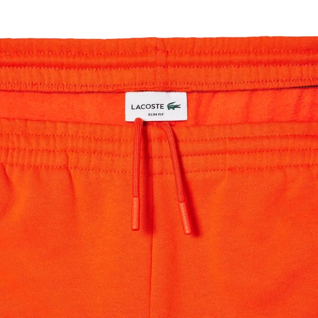 Lacoste Slim Fit Organic Cotton Fleece Sweatpants (Orange) XH9624-51