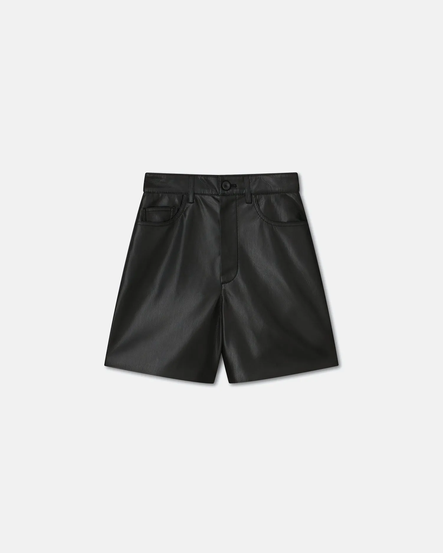 Leana - Sale Okobor Alt-Leather Shorts - Black