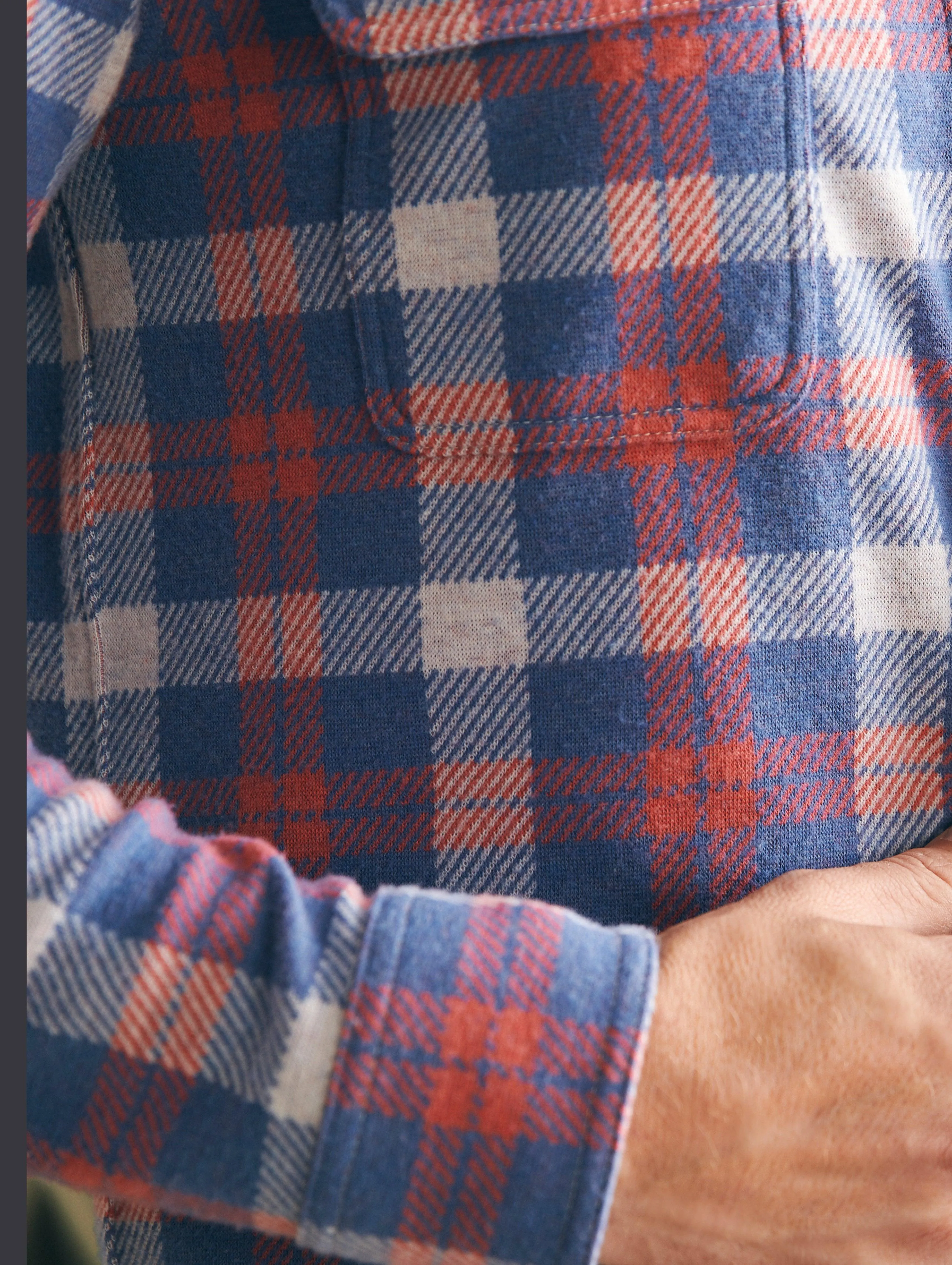 Legend Sweater Shirt - Viewpoint Rose Plaid