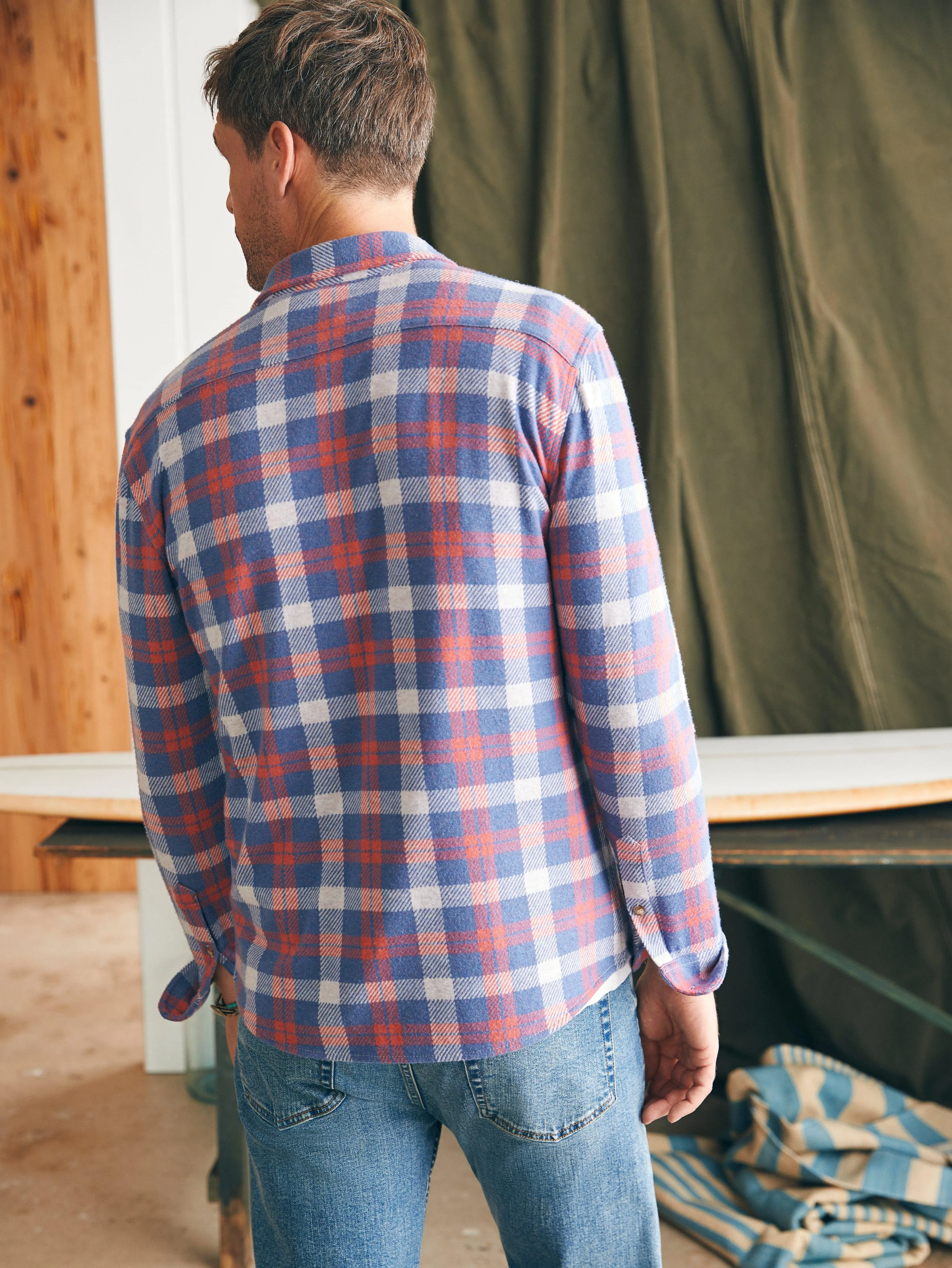 Legend Sweater Shirt - Viewpoint Rose Plaid