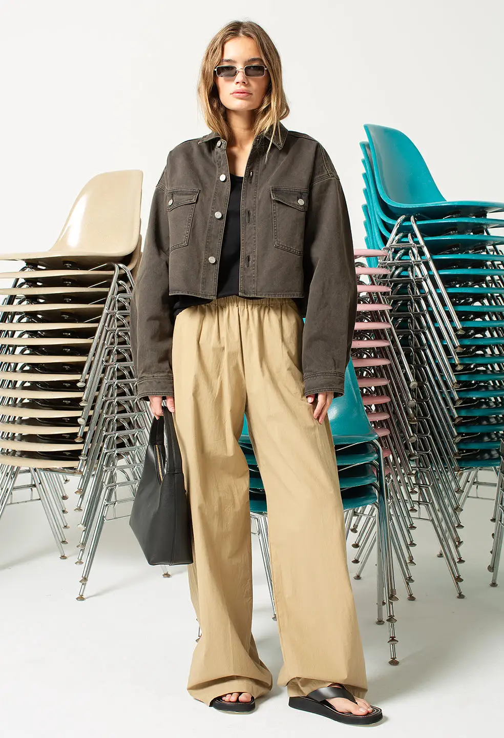 Leisure Poplin Pant / Barley