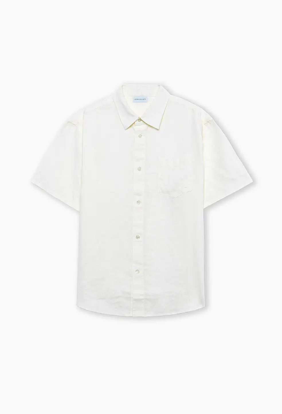 Linen SS Cloak Button Up / Ivory