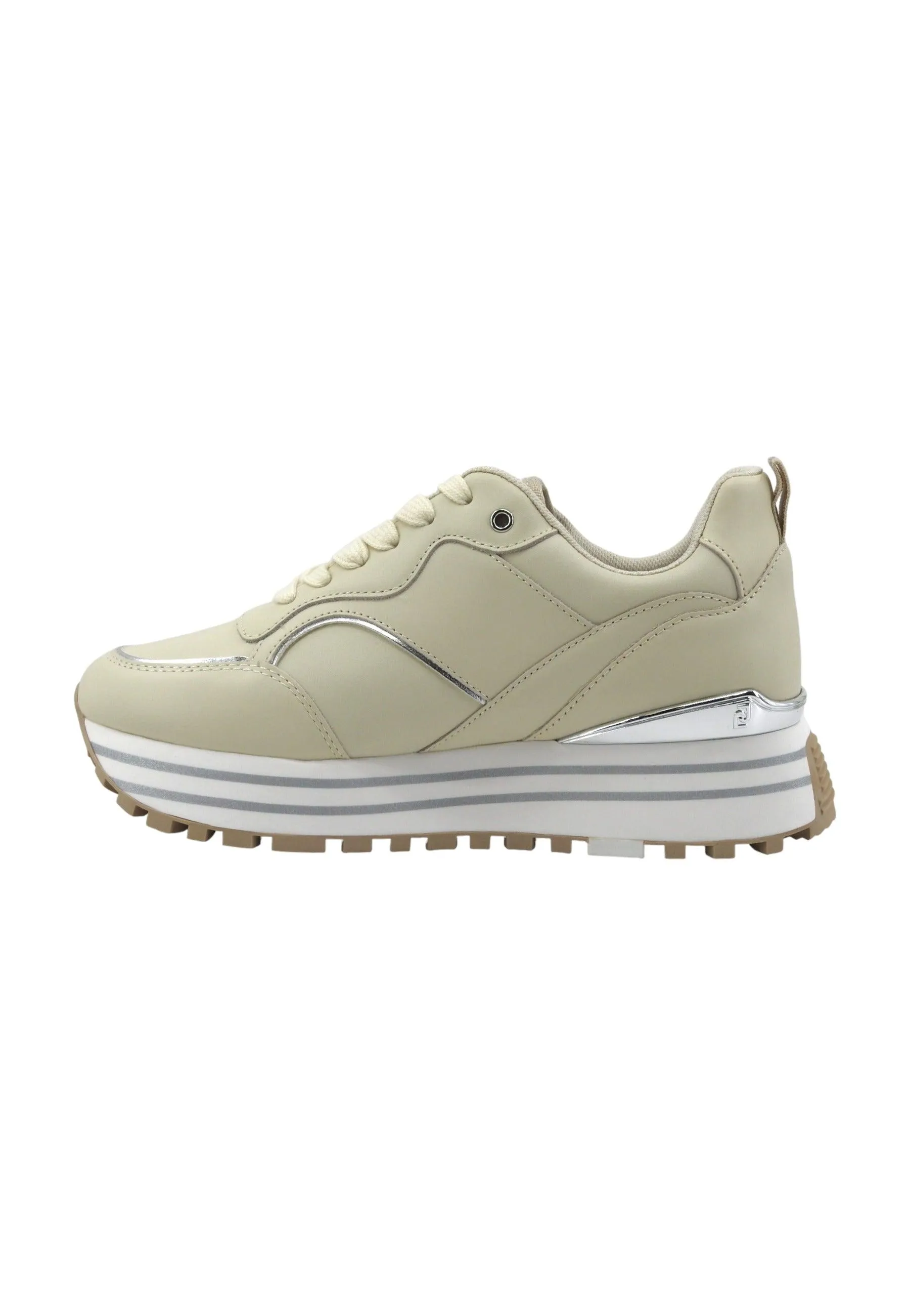 LIU JO Maxi Wonder 73 Sneaker Donna Ivory Beige BA4059P0102