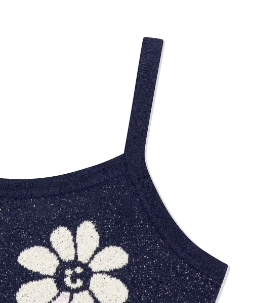 Mark Gonzales  |[WHAT IT ISNT]★WOMEN'S FLOWER JACQUARD KNIT BUSTIER