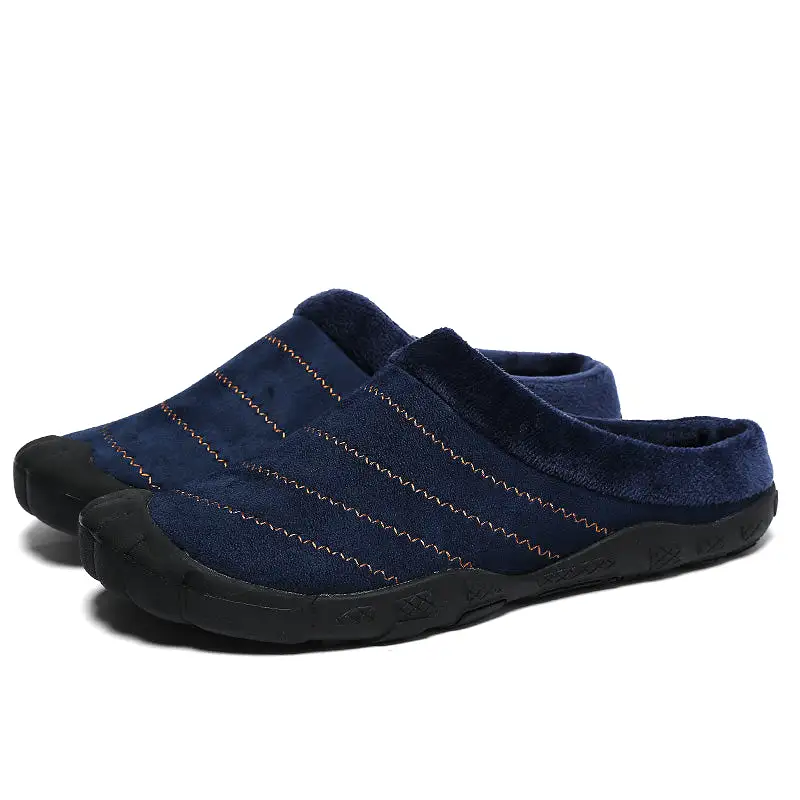 Men's Plus Fleece Warm Cotton Slippers