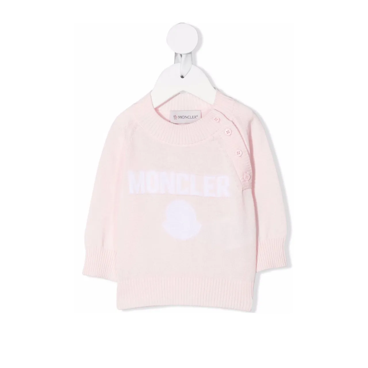 Moncler Raglan Sleeve Sweater Soft Pink 21FW