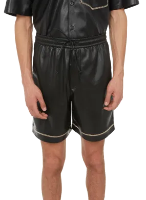 NANUSHKA  Doxxi vegan leather shorts - Black