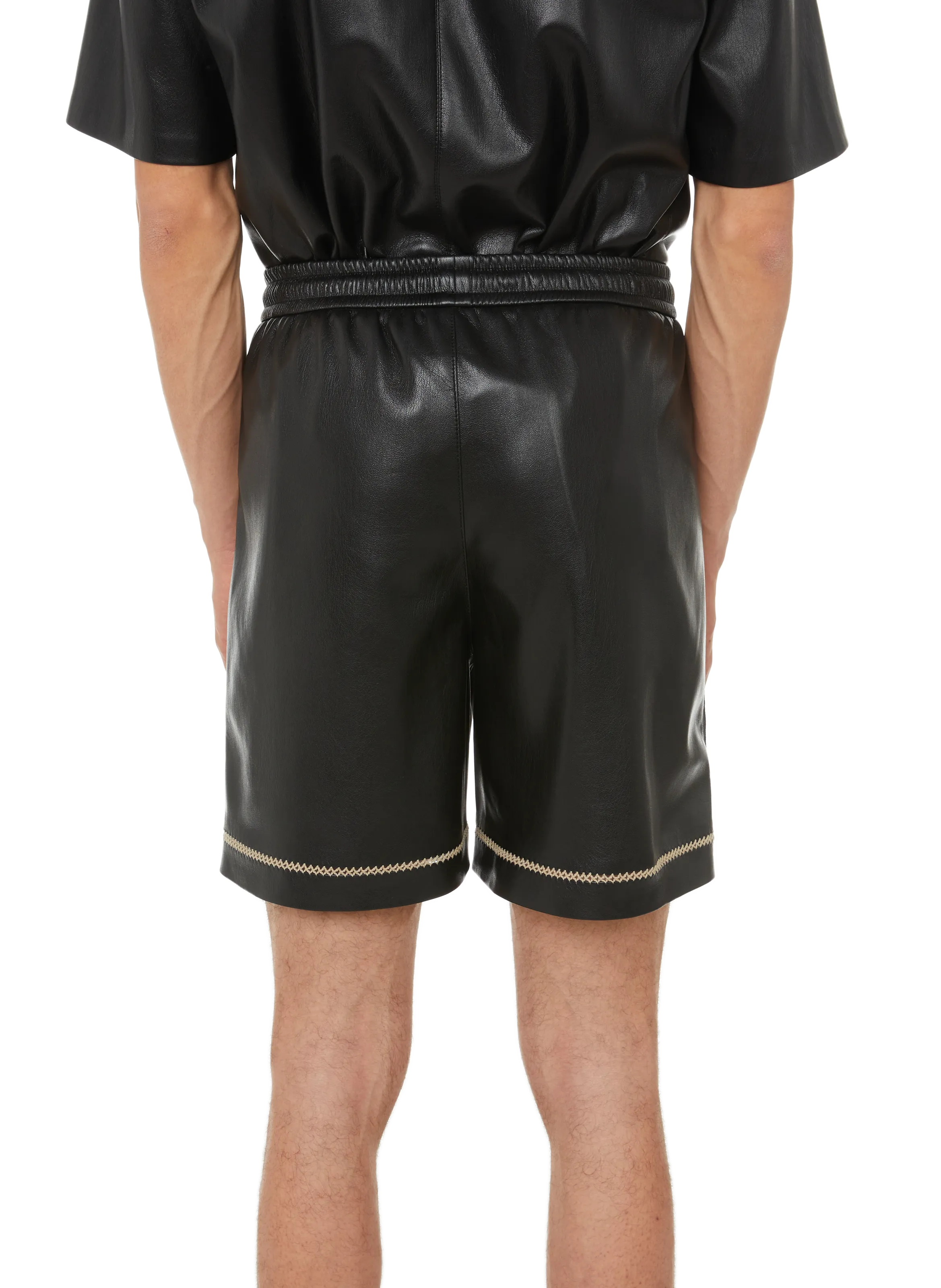 NANUSHKA  Doxxi vegan leather shorts - Black