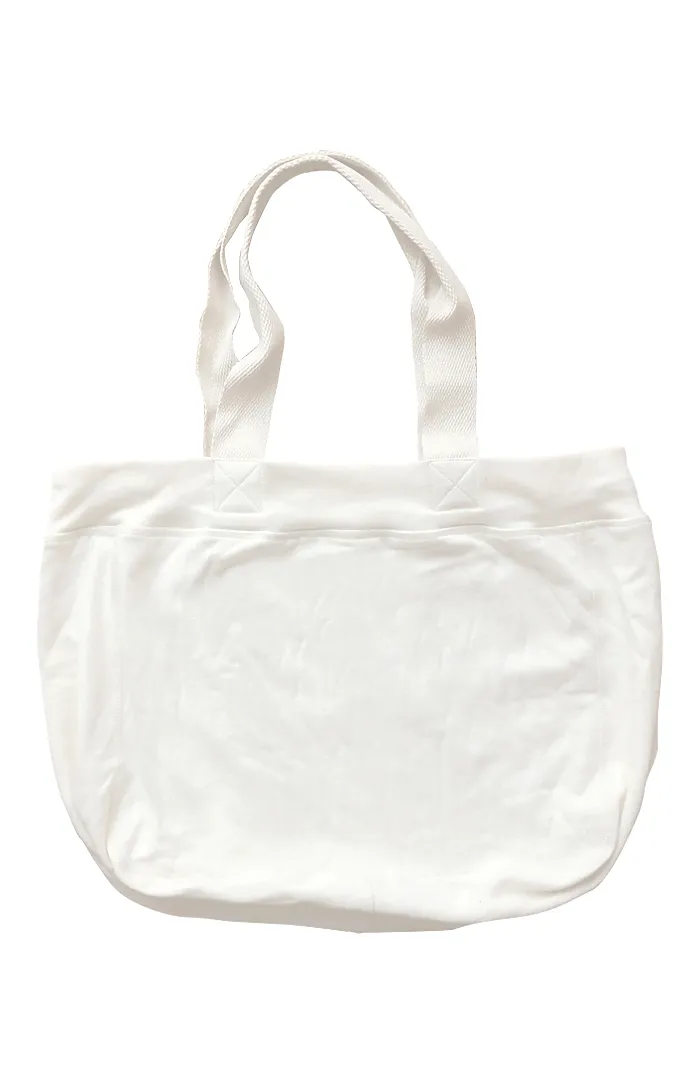 NEW! NATURAL ORGANIC FLEECE BEACH BAG Made in USA