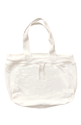 NEW! NATURAL ORGANIC FLEECE BEACH BAG Made in USA