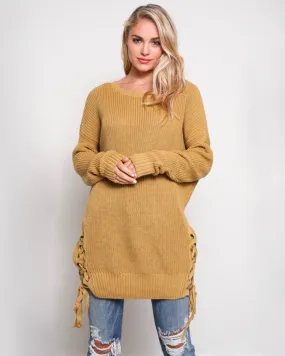 No Bad Days Side Grommet Sweater in More Colors