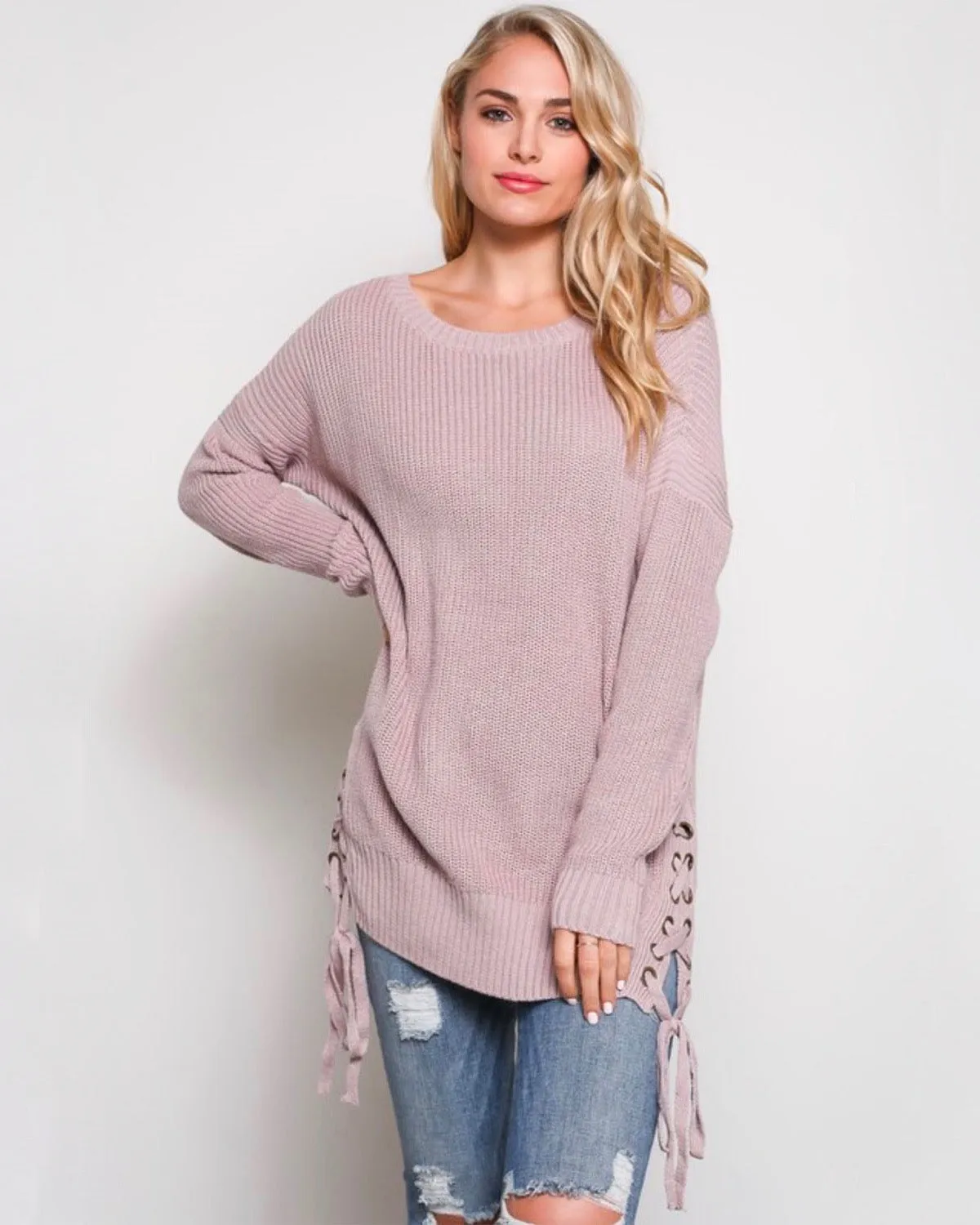 No Bad Days Side Grommet Sweater in More Colors