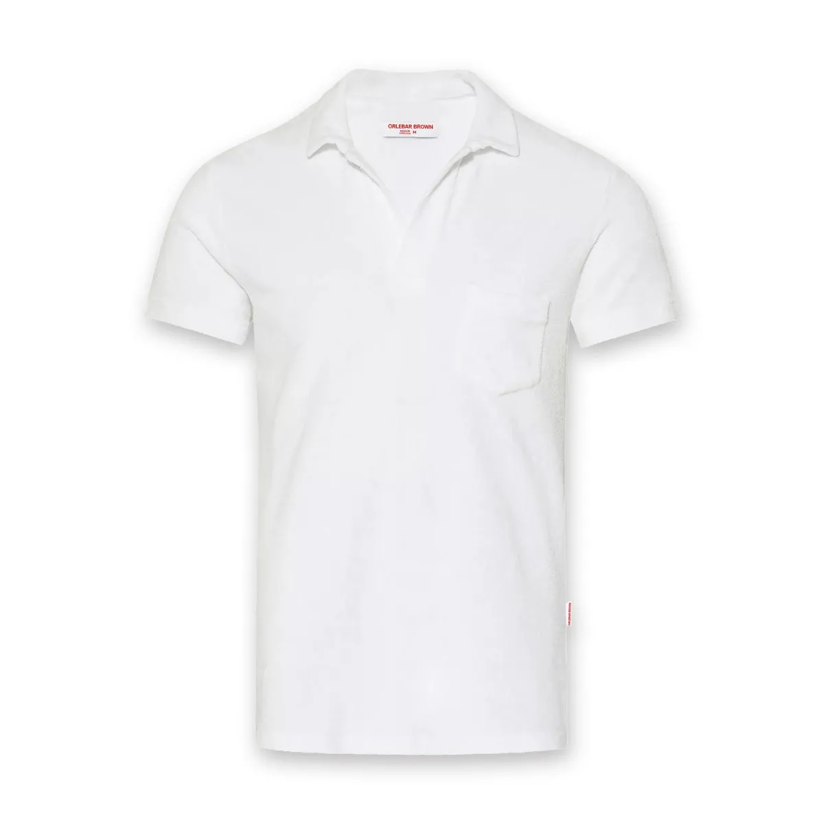 Orlebar Brown - Terry Towelling Polo Shirt in White