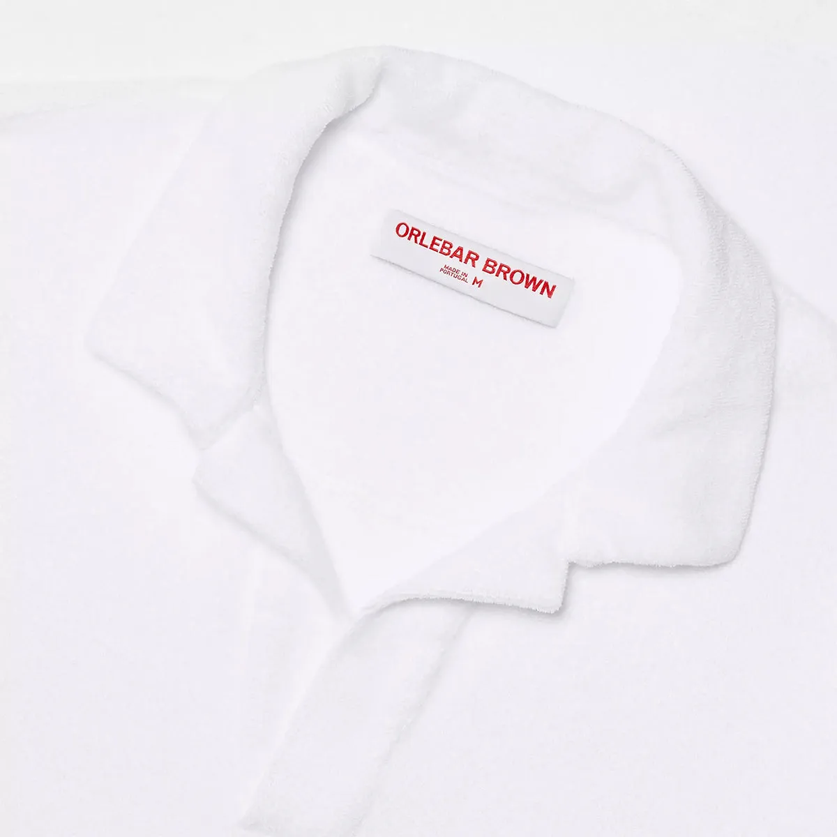 Orlebar Brown - Terry Towelling Polo Shirt in White