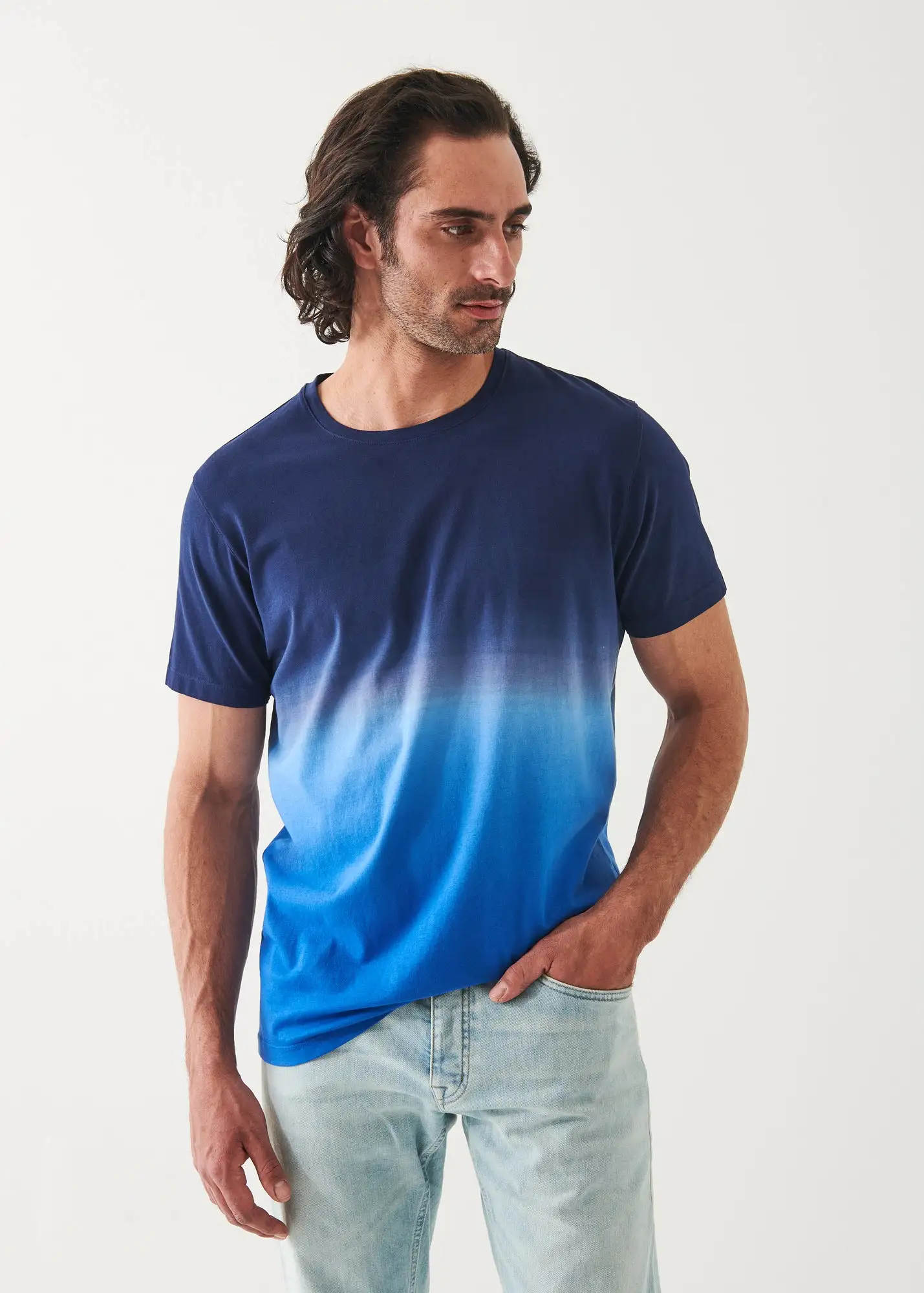 PIMA COTTON STRETCH DEGRADE T-SHIRT