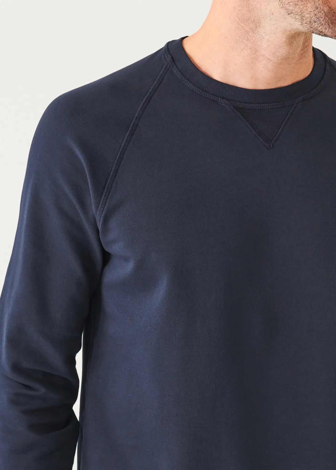 PIMA STRETCH FLEECE CREWNECK