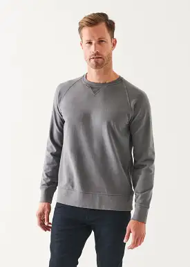 PIMA STRETCH FLEECE CREWNECK