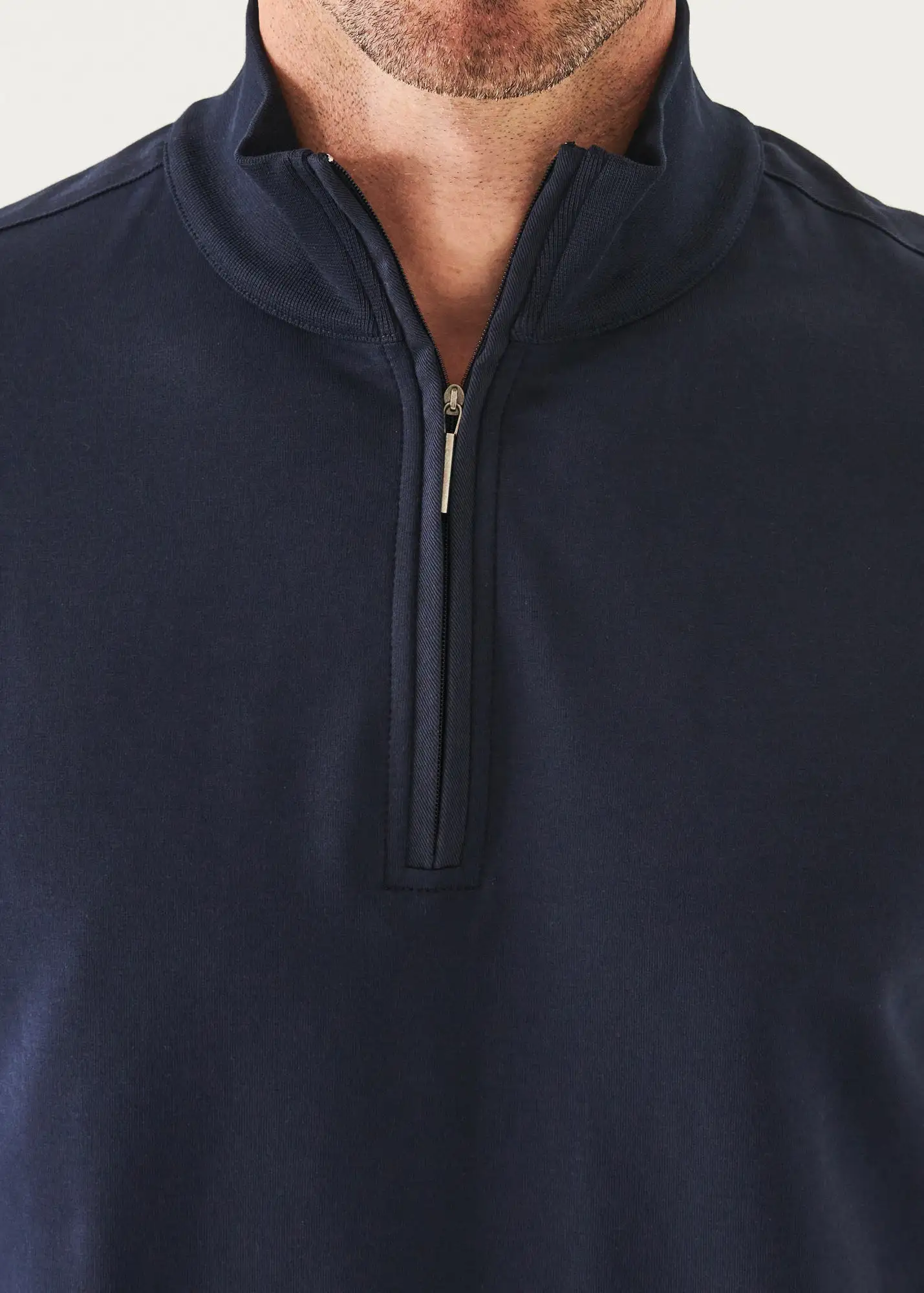 PIMA STRETCH FLEECE QUARTER-ZIP