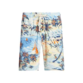 Polo Ralph Lauren 9-Inch Tropical-Print Terry Short (Hawaiian Beach Bazaar)