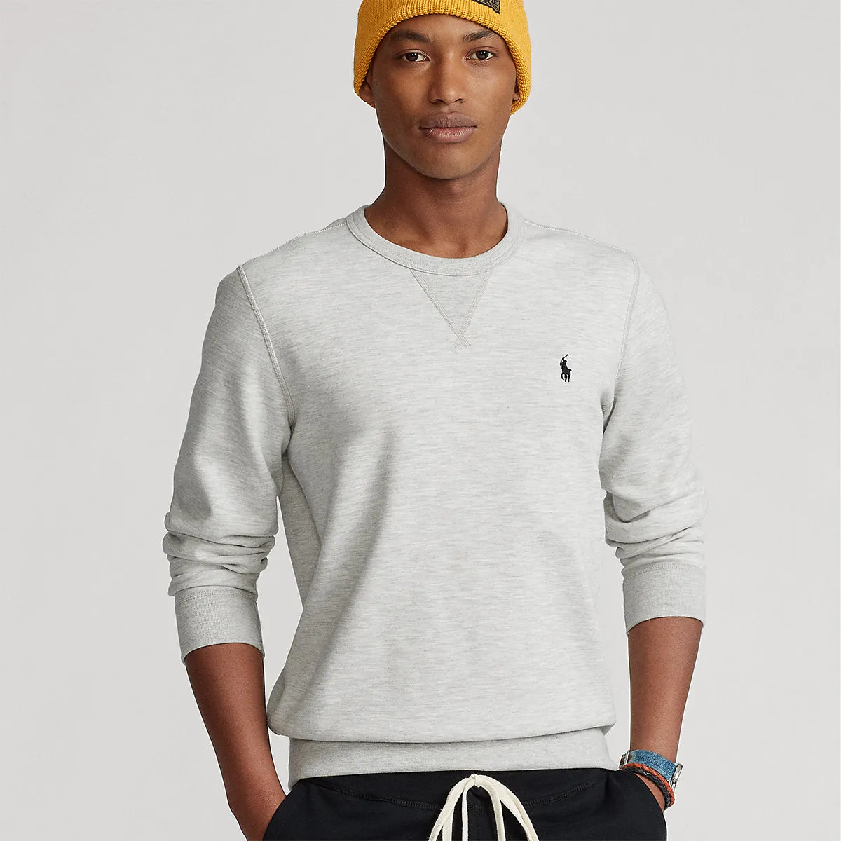 Polo Ralph Lauren - Double Knit Sweatshirt in Grey Heather