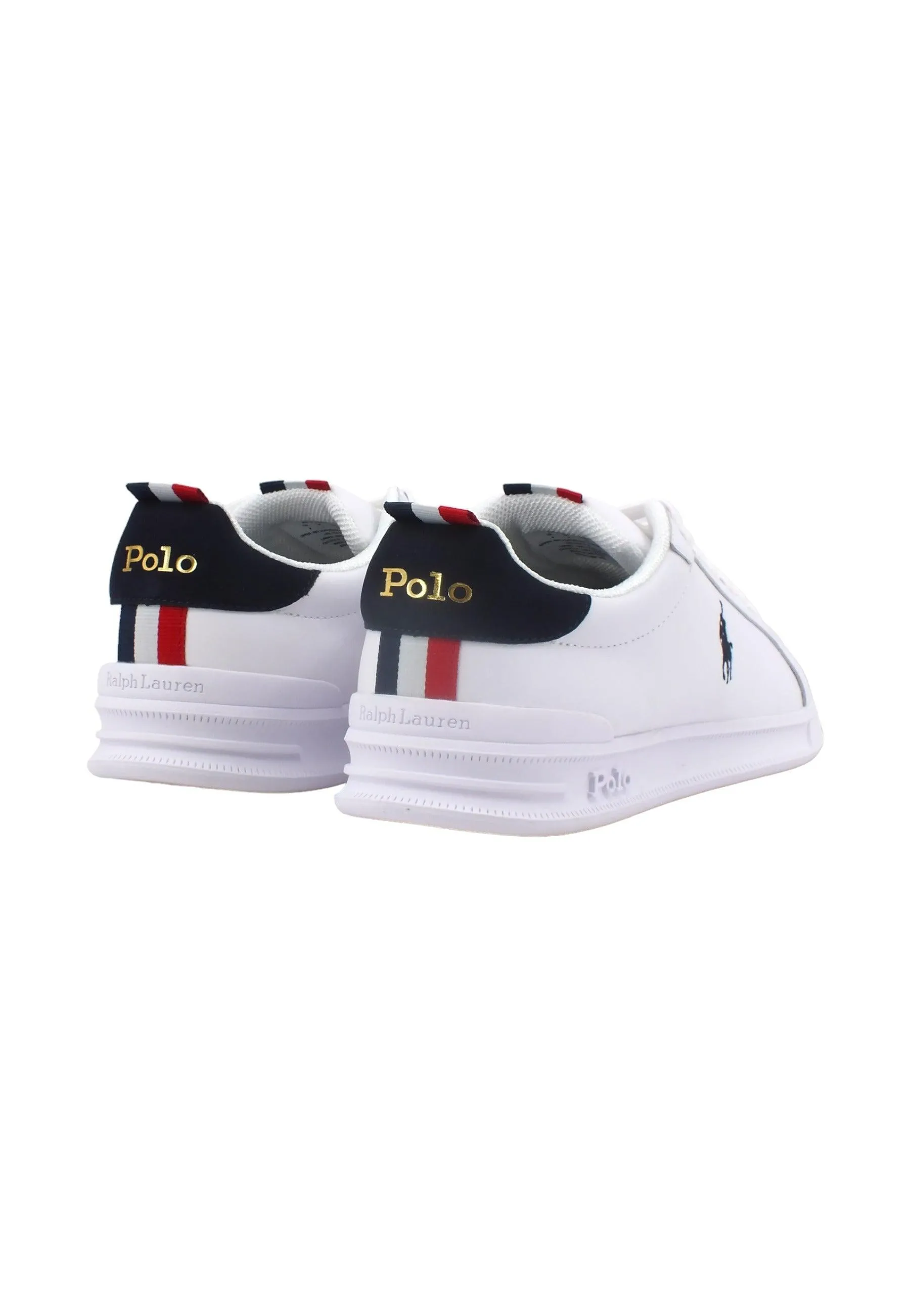 POLO RALPH LAUREN Sneaker Uomo White Navy Red 809860883003U