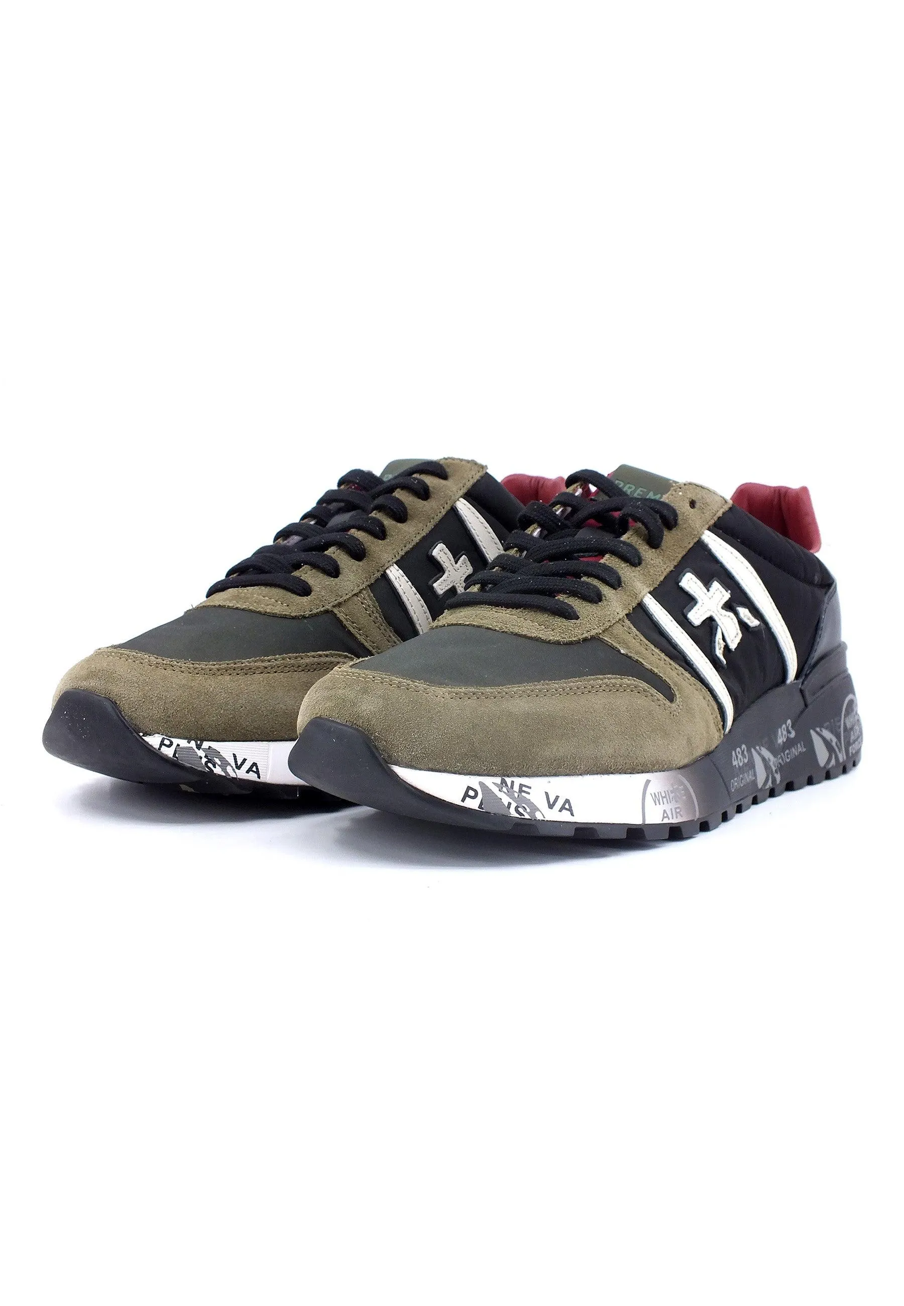 PREMIATA Sneaker Uomo Black Green LANDER-4949