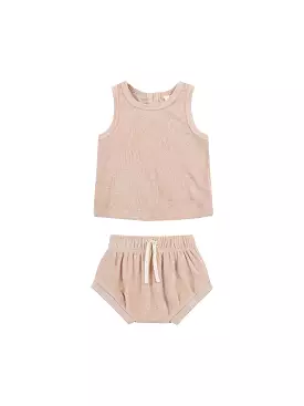 Quincy Mae - Blush Terry Tank + Short Set